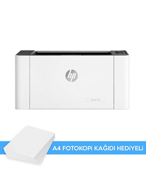 Hp 4Zb77A Laserjet 107A Lazer Yazıcı Sınırsız Chipli Ve Tam Dolu Pluscopy Tonerli