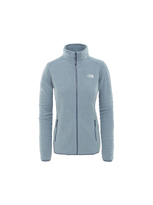 The North Face Kadın Outdoor Ceketi Mavi W 100 Glacier Full Z T92UAU6ZF