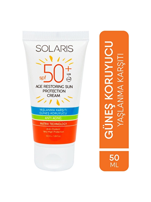 Solaris Güneş Kremi Yaşlanma Karşıtı Spf50+ 50 ml