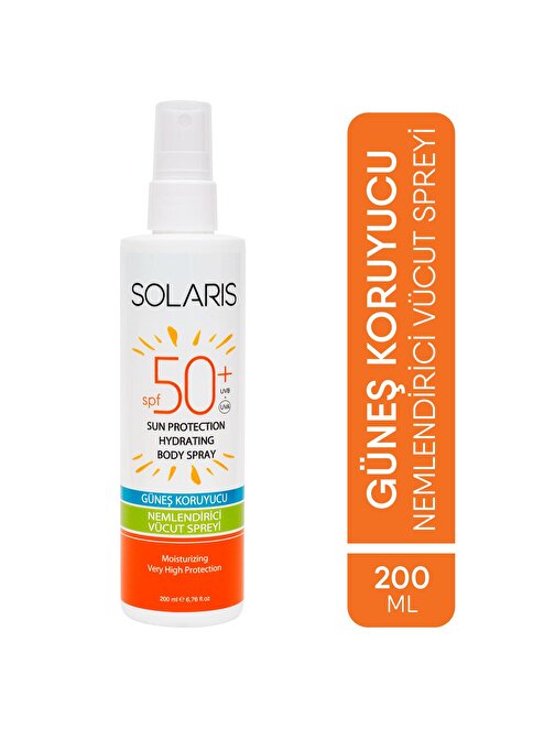Solaris Güneş Losyonu Vücut Spreyi Spf50+ 200 ml