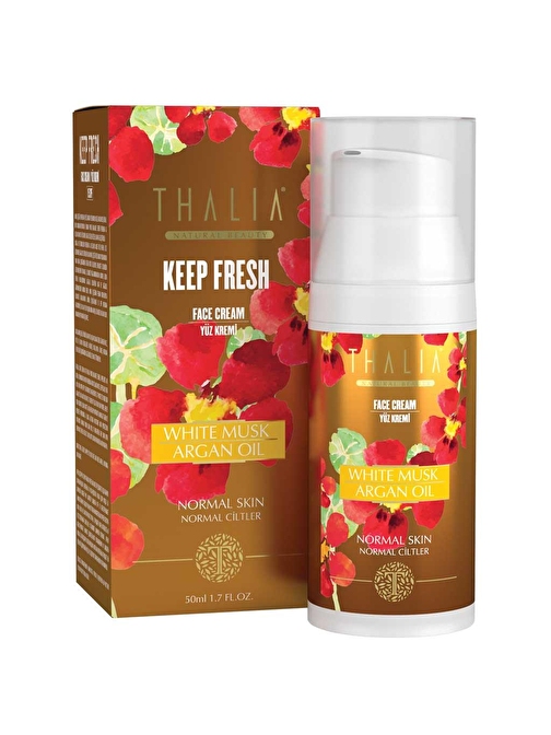 Thalia Whıte Musk & Argan Yağlı Yüz Kremi 50 ml Normal Ciltler 15 Spf