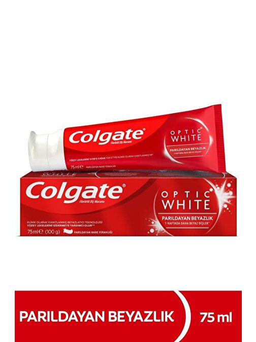 Colgate Optic White Parıldayan Beyazlık Beyazlatıcı Diş Macunu 75 ml