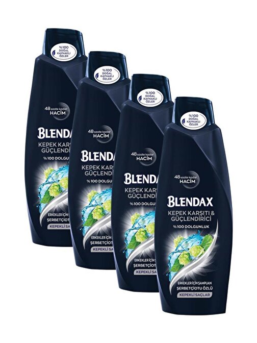 Blendax Erkekler İçin Kepeğe Karşı Etkili 4 x 500 ml