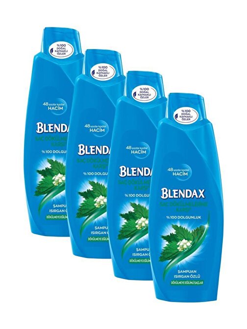 Blendax Saç Dökülmelerine Karşı Isırgan Özlü Şampuan 4 x 500 ml