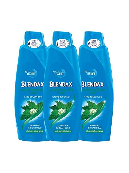 Blendax Saç Dökülmelerine Karşı Isırgan Özlü Şampuan 3 x 500 ml
