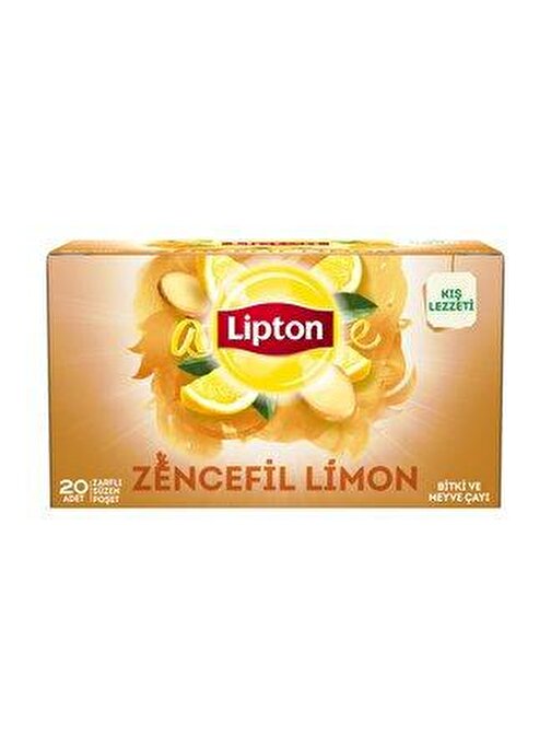 Lipton Bitki Çayı Zencefil Limon 20'li Bardak Poşet 40 gr