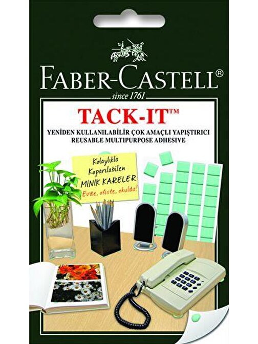 Faber Castell Tack-İt Hamur Yapıştırıcı Yeşil