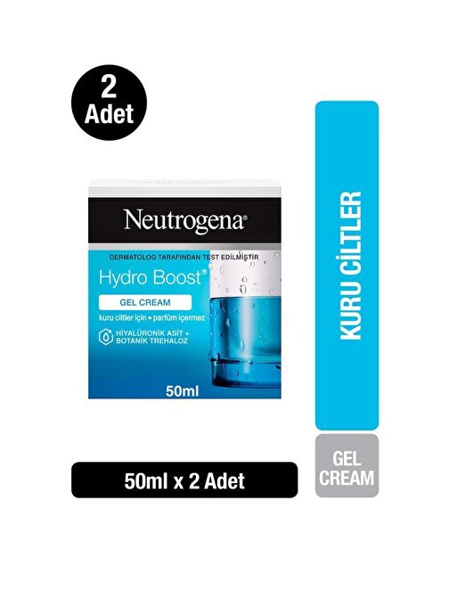 Neutrogena Kuru Ciltler İçin Hydro Boost Gel Cream Ne mlendirici 50 mlx2