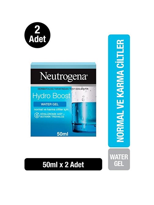 Neutrogena Normal Ciltler İçin Hydro Boost Water Gel Ne mlendirici 50 mlx2