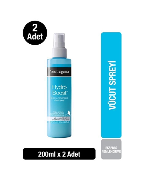 Neutrogena Hydro Boost Ekspress Ne mlendirici Sprey 200 ml x 2 Adet