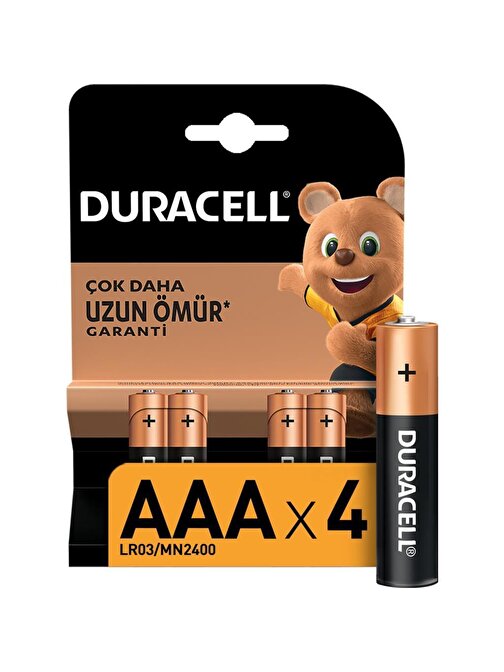 Duracell Aaa Alkalin Pil 4'lü Paket