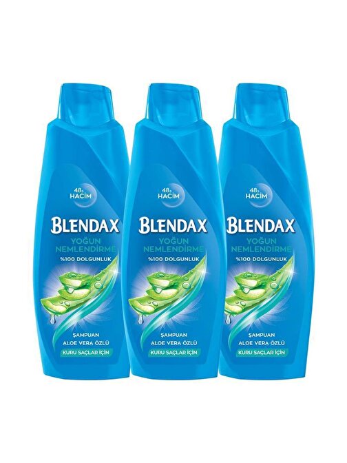 Blendax Yoğun Neml endirme Aloe Vera Özlü Şampuan 3 x 500 ml