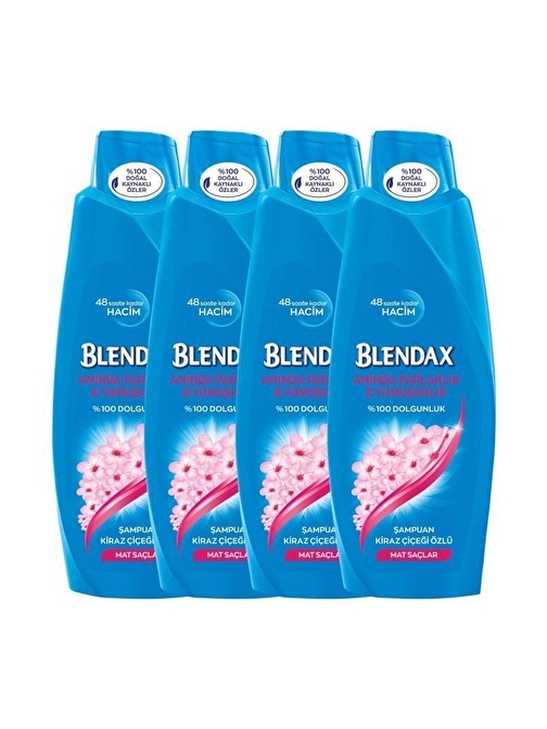 Blendax Anında Parlaklık - Yumuşaklık Kiraz Çiçeği Özlü Şampuan 4 x 500 ml