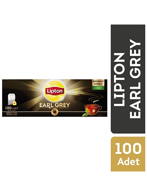 Lipton Earl grey Bardak Poşet Çay 100'lü