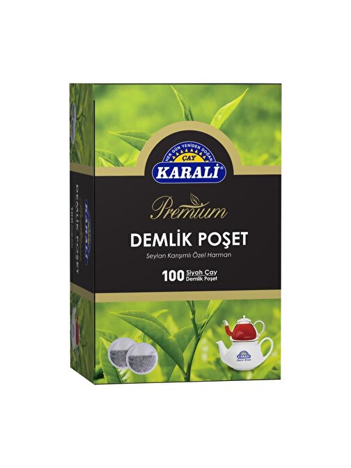 Karali Premium Demlik Poşet Siyah Çay 100'lü