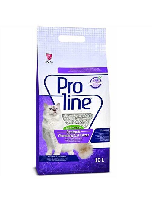 Pro Line Lavanta Kokulu Bentonit Kedi Kumu 10 Lt