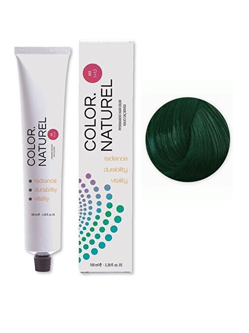 Color Naturel Kalıcı Saç Boyası 100 ml Yeşil