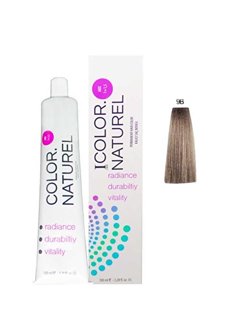 Color Naturel Kalıcı Saç Boyası 100 ml 9B Açık Bej