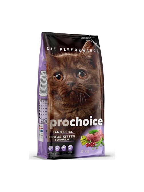 Pro Choice Pro 38 Kitten Kuzu Etli Yavru Kedi Maması 2 Kg