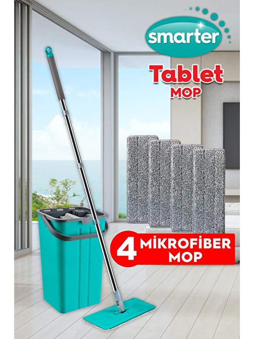 Smarter Tablet Mop+ 4 Adet Yedek Mop Temizlik Seti