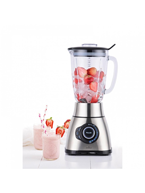 Karaca Powermix 1800 W Sürahili Smoothie Blender Gri