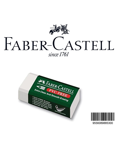 Faber Castell Küçük Boy Pvc Free Beyaz Silgi No:30