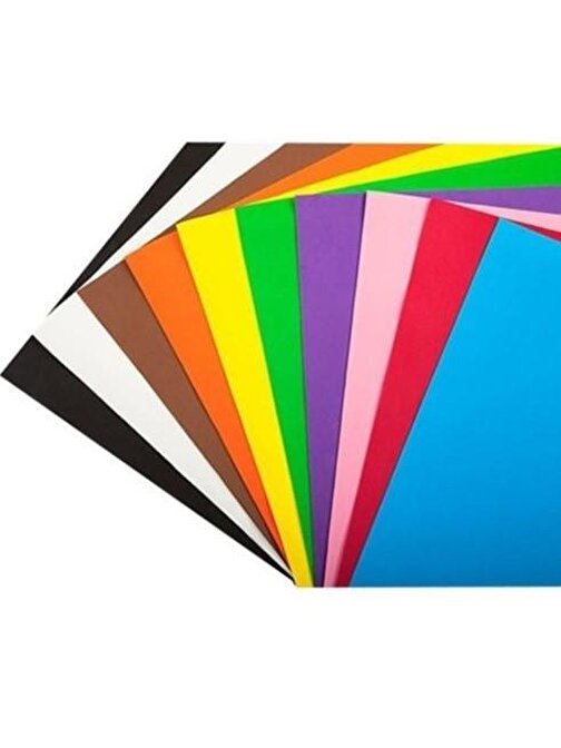Südor Rulo Aynasız Fon Kartonu Karışık Renkli 10 Adet 50 x 70 cm