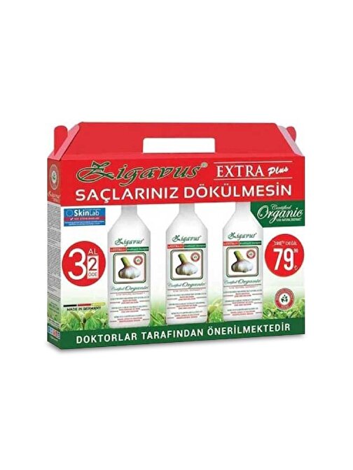 Zigavus Extra Plus Sarımsaklı Şampuan 250ml 3 Al 2 Öde KOKUSUZ