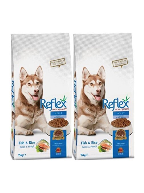 Reflex Dog Food Balıklı & Pirinçli Yetişkin Köpek Maması 15 Kg 2 Adet