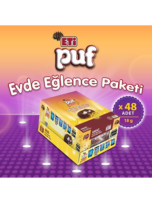 Eti Puf Kakaolu 18 G X 48 Adet