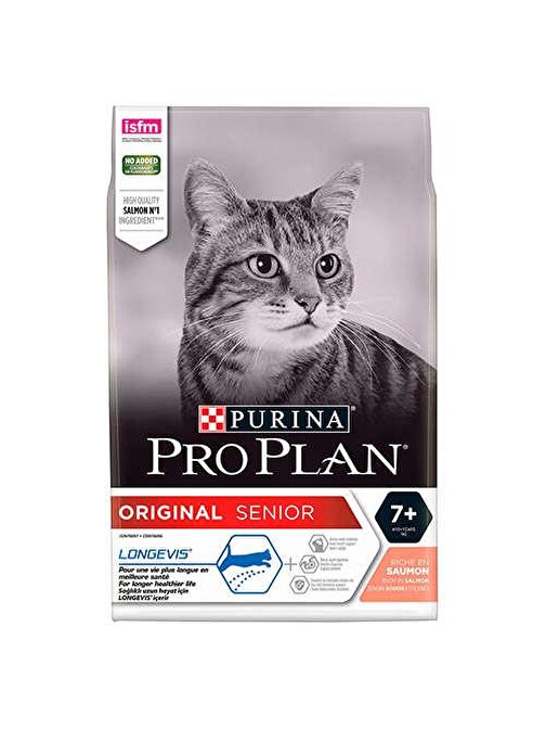 Pro Plan Somonlu Yaşlı Kedi Maması 3 Kg