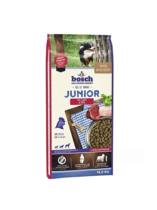 Bosch Junior Glutensiz Kuzu Etli Yavru Köpek Maması 15 Kg