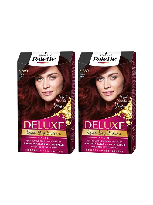 Palette Deluxe Saç Boyası 5.889 Şarap Kızılı X 2 Adet