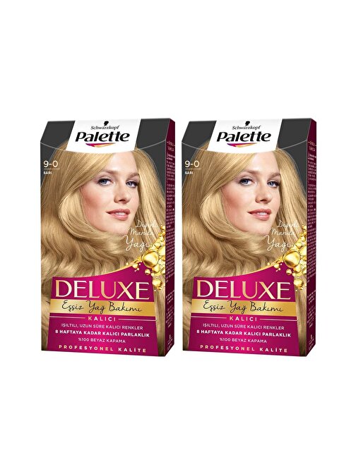 Palette Deluxe Saç Boyası 9-0 Sarı X 2 Adet