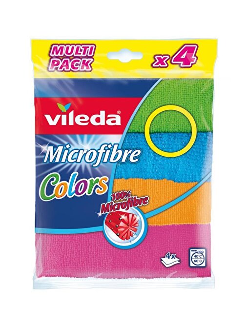 Vileda Mikrofiber Colors Bez 4'lü