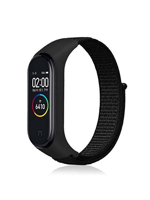 Coverzone Xiaomi Mi Band 6 Hasır Örme Akıllı Saat Kordonu No - 11