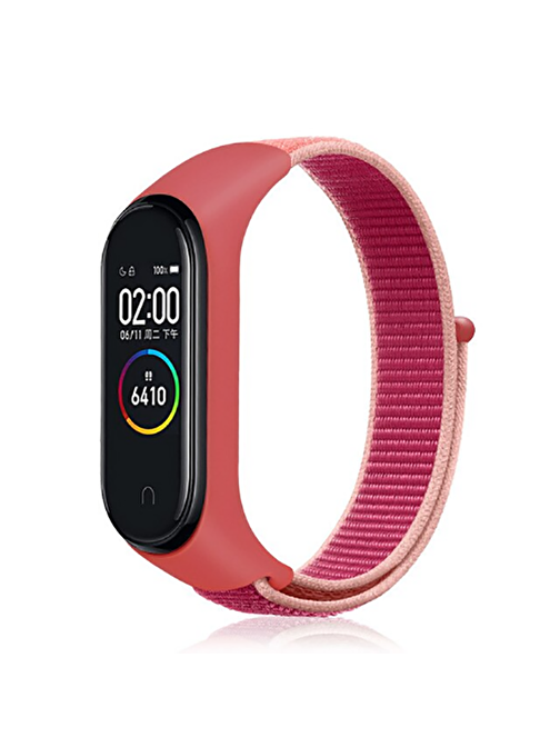 Coverzone Xiaomi Mi Band 6 Hasır Örme Akıllı Saat Kordonu No - 22