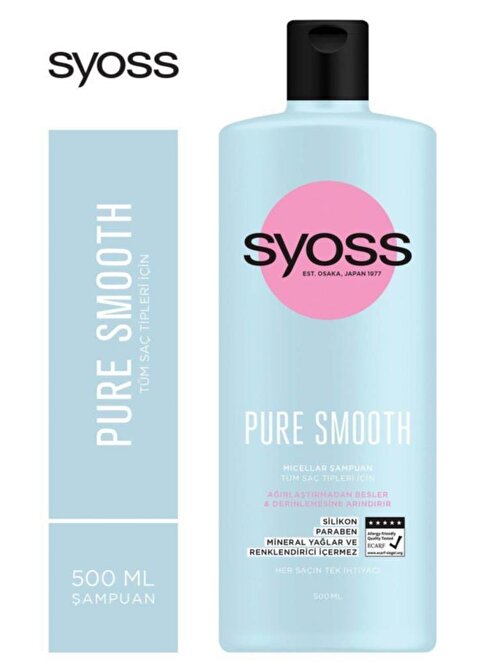 Syoss Pure Micellar Şampuan 500ml