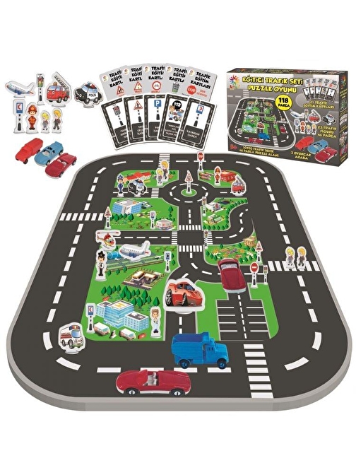 Laço Kids Eğitici Trafik Seti Puzzle Oyunu