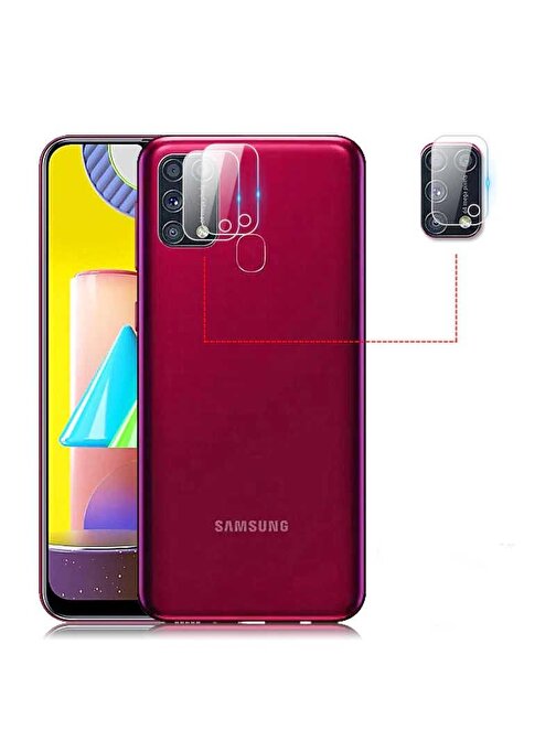 Gpack Samsung Galaxy M12 Nano Kamera Lens Koruyucu Şeffaf