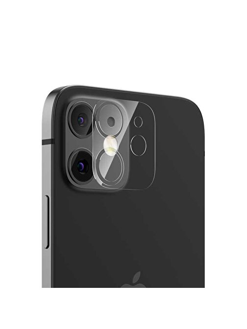 Gpack Apple iPhone 12 Mini Kamera Lens Koruyucu Şeffaf