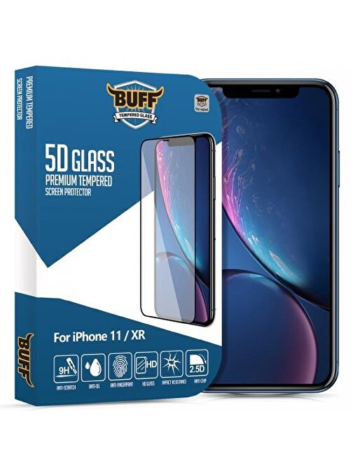Buff iPhone 11/ XR 5D Glass Ekran Koruyucu