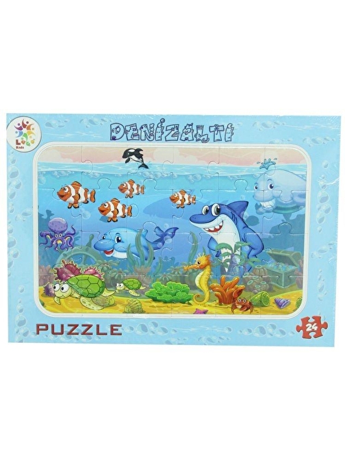 Laço Kids Deniz Canlıları 24 Parça Puzzle