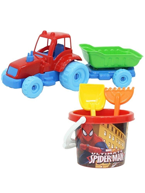 Dede Spiderman Traktör Plaj Seti Unisex