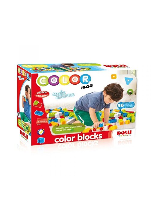 Dolu Renkli Bloklar 56 Parça 2 - 4 Yaş