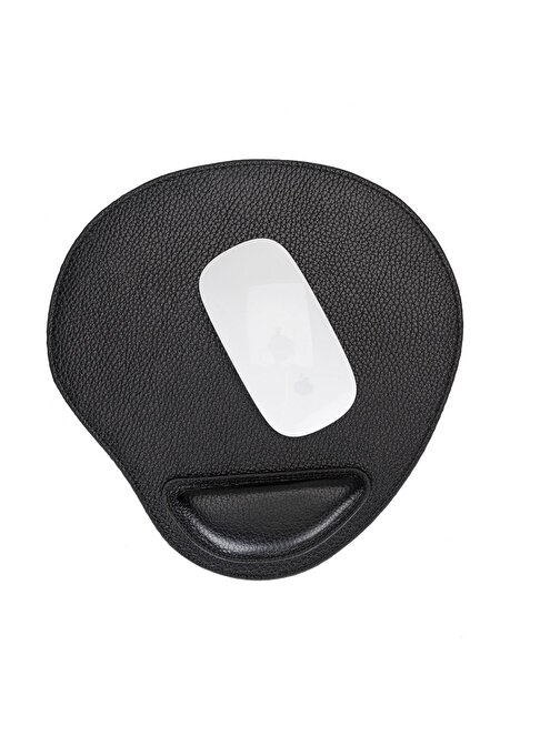 PLM Bileklikli Deri Mouse Pad FL01 Siyah