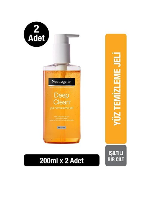 Neutrogena Deep Clean Yüz Temizleme Jeli 200 ml x2