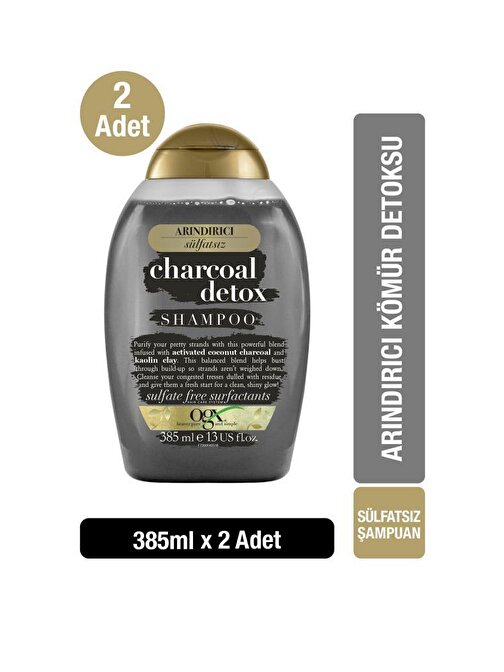 Ogx Arındırıcı Kömür Detoksu Sülfatsız Şampuan 2 x 385 ml