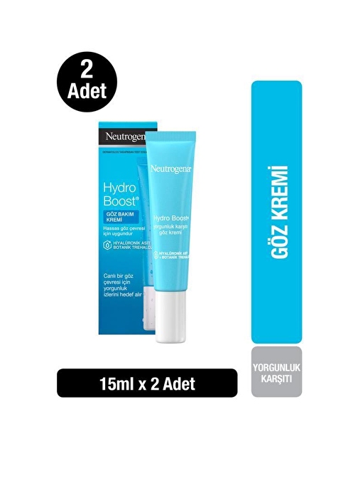 Neutrogena Hydro Boost Yorgunluk Karşıtı Göz Kremi 15 ml x 2 Adet