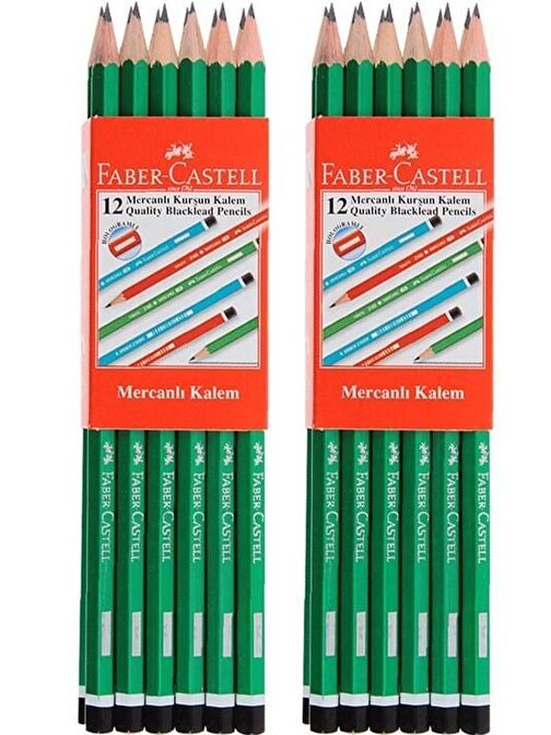 Faber-Castell Mercanlı Kurşun Kalem 24 Adet